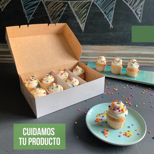 100 Cajas De Cartón Blancas 23x15x7cm Cartulina Multiuso Blanco