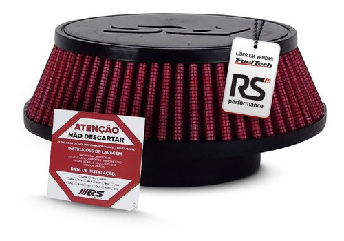 Filtro De Ar Esportivo Para Turbina 2,75 Polegadasvermelho