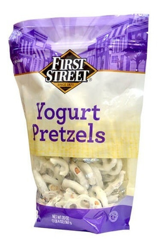 Pretzels Cubiertos De Yogurt First Street Importados 567g