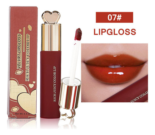 Esmalte De Labios En Forma De Espejo Con Brillo Al Agua Que