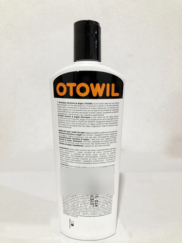 Imagen 3 de 7 de Shampoo Argan Y Keratina De Otowil X410ml