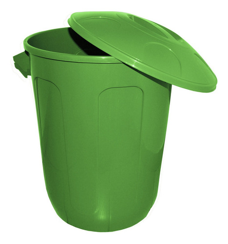 1 Balde Grande Com Tampa Lixo/ Roupa 64l Multiuso Reforçado