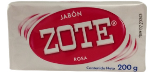 Jabón De Lavandería En Barra Zote Rosa De 200grs