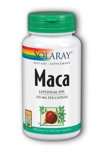 Solaray Maca 525 Mg 100 Cápsulas