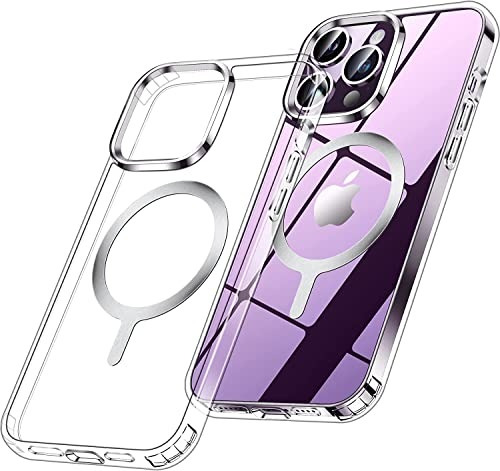 Funda Para iPhone 14 Pro Magsafe Case De Tpu Transparente Hd