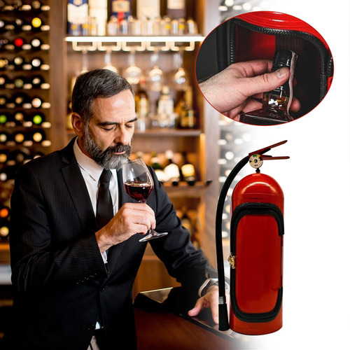 Minibar B Con Extintor De Incendios, De Metal, Para Whisky 8
