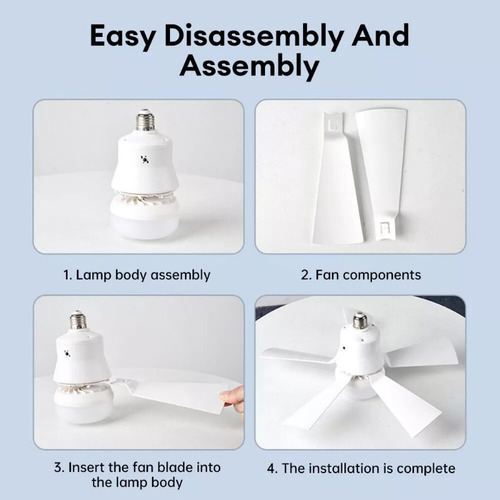Para Luz De Ventilador Desmontable Con Control Remoto Moda