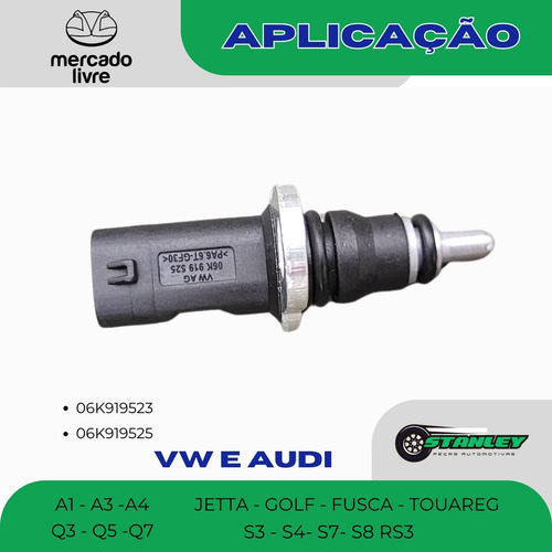 Sensor Temperatura Agua Audi A3 A4 A5 Q3 Q5 Jetta Fusca