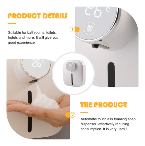 Dispensador De Jabón Espumoso De Pared Dispensador Automátic