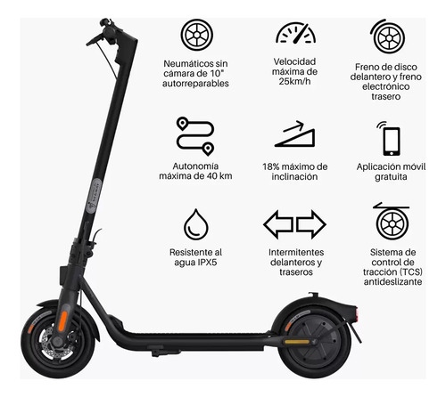 Scooter Moboss Patín Eléctrico Segway Msi