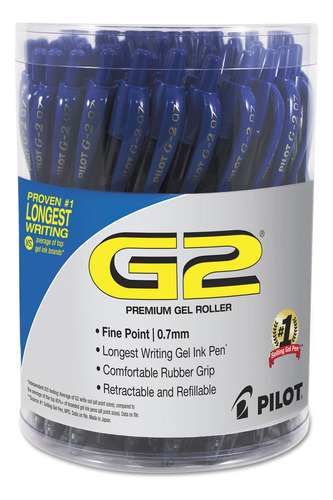 Pilot G2 Premium Gel Pen Convenience Pack, Retractil, Fino 0