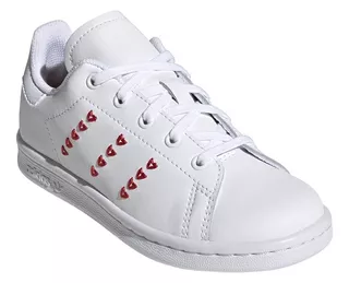 adidas Stan Smith Infantil Corazones Rojos