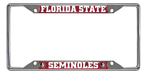 Licencia De Metal Cromado Fanmats 14859 De Los Seminoles Del