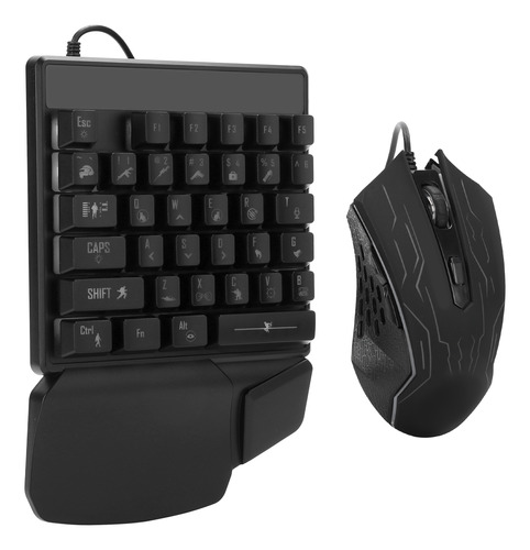 Set Universal Para Teclado Y Ratón Con Una Sola Mano, Estilo