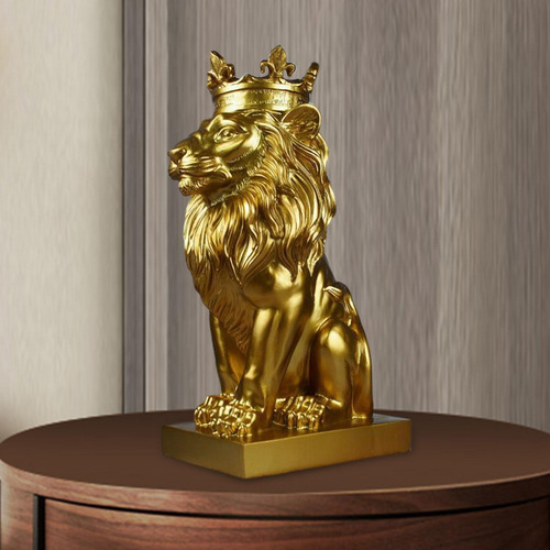 Estátua De Estilo Europeu Ornamento Resina Áureo