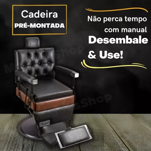 Cadeira De Barbeiro Barata Salão Profissional Envio Imediato