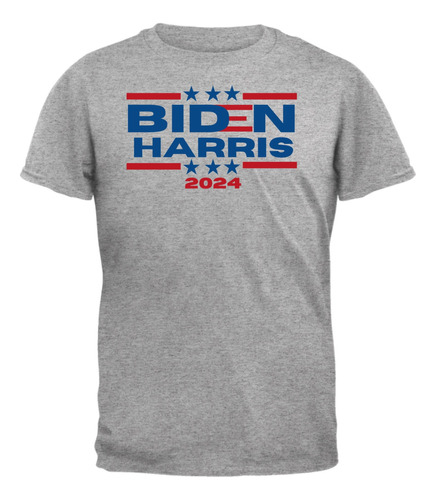 Elección 2024 Biden Harris 2024 Triple Estrellas Camiseta Pa
