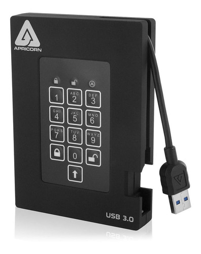 Apricorn 8tb Aegis Fortress Fips 140-2 Level 2 Secure Usb 3.