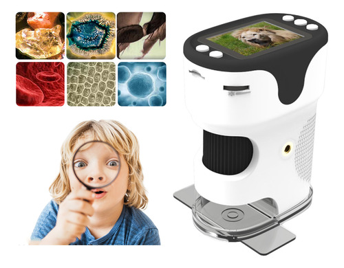 Microscope Indoor Ips, Regalo Para Cumpleaños Y Exteriores