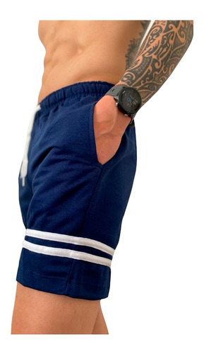 Imagen 3 de 4 de Bermuda Hombre Gdo Lines Chupin Con Bolsillos Shorts
