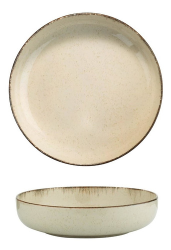 Imagen 3 de 10 de Set 20 Piezas Plato Playo Postre Bowl Hondo Taza Porcelana