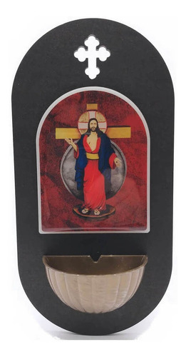 Pia De Água Benta Jesus Das Santas Chagas De Parede