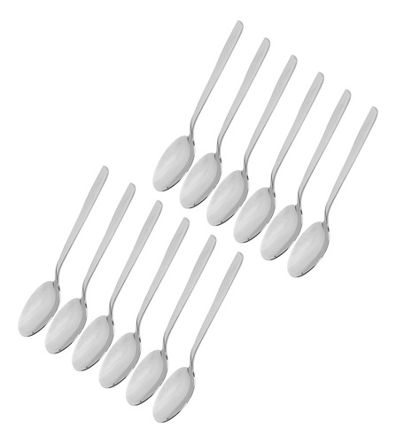 Cuchara De Postre De Mango Largo 316 Para Sopa De Acero Inox