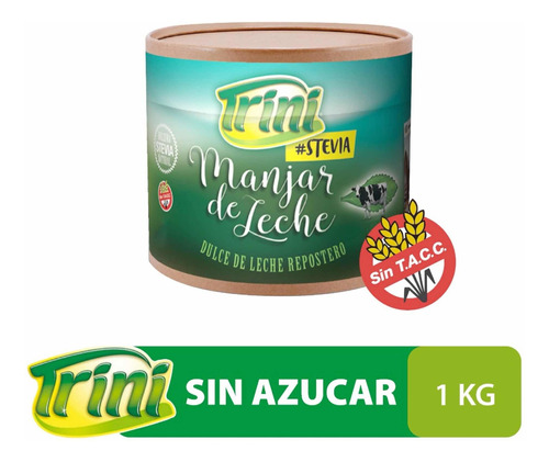 Dulce De Leche Sin Azúcar Trini Con Stevia Sin Tacc X 1 Kg.