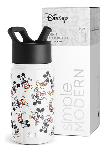 Botella De Agua Niños De Disney Mickey Mouse Tapa De P...