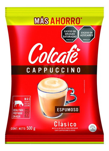 Colcafe Cappucino Clasico 500 Gr - g a $57