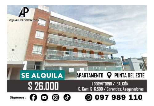 Apartamento En Alquiler De 1 Dormitorio C/ Cochera En Península