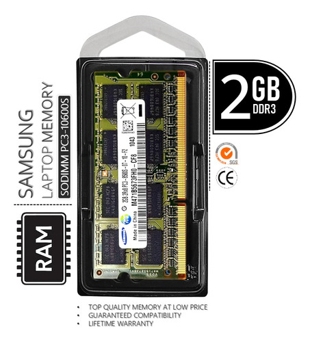 2gb Ddr3 1333mhz Dual Rank 1.5v 204-pin Laptop Memory
