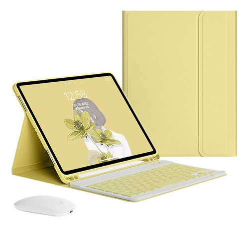 Funda Con Teclado Mouse Para iPad Pro 2022 12.9 Pulgadas