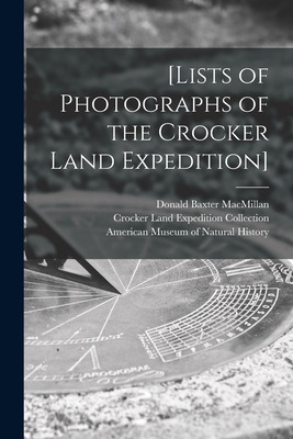 Libro [lists Of Photographs Of The Crocker Land Expeditio...