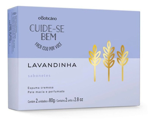 Cuide-se Bem Lavandinha Sabonete Barra, 2x80g