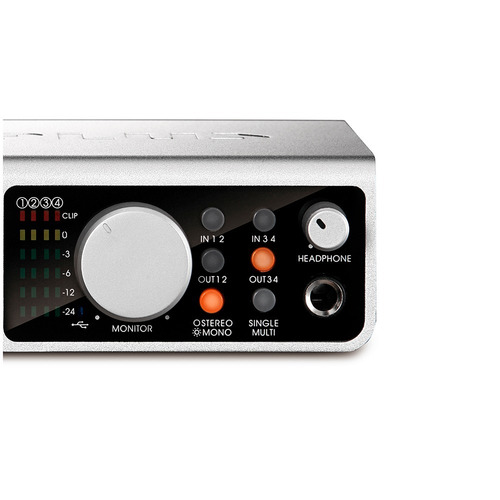 Imagen 4 de 9 de Placa De Sonido Usb Midiplus Studio 4 24 Bits 192 Khz