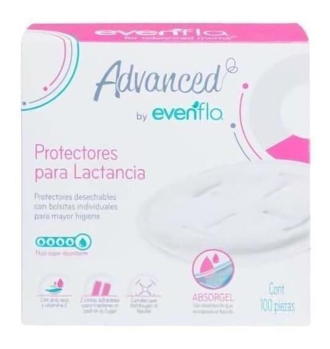 Protectores Para Lactancia Evenflo Absorgel 100 Pzas