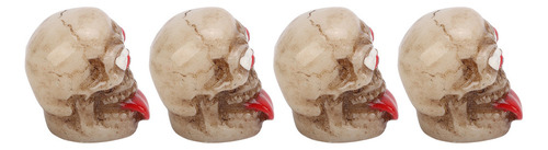 Aa Juego De 4 Tapas De Neumáticos Con Forma De Calavera,