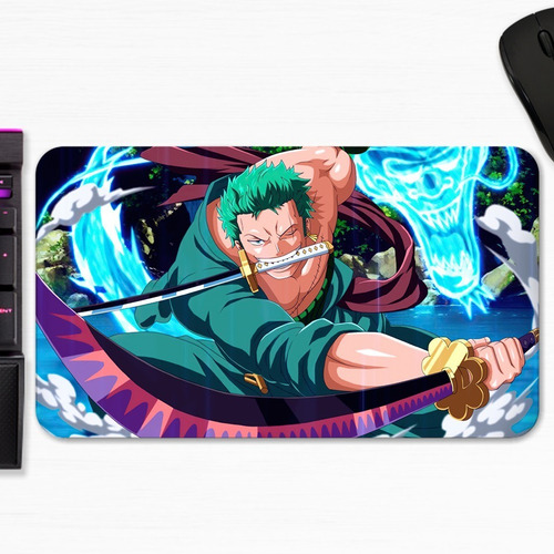 Mouse Pad Zoro Espada One Piece Anime Art Gamer M