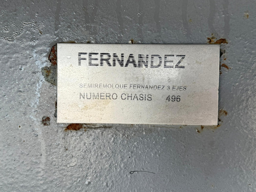2020 Semiremolque Fernández Rampla Plana 14.5 M Con Barandas