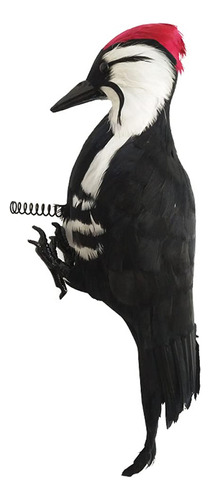 Liuyicraft Efigie De Pájaro Carpintero De 17 Pulgadas, Comb