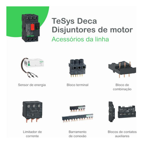 Disjuntor Motor Com Função Rele De Sobrepor Tripolar 6-10a