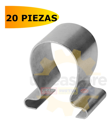 Urrea 2590 Pack 20 Clip's Para Dado Cuadro De 1/4''