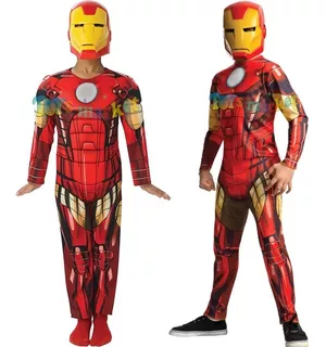Disfraz Iron Man Deluxe Con Músculos Licencia Marvel Rubies