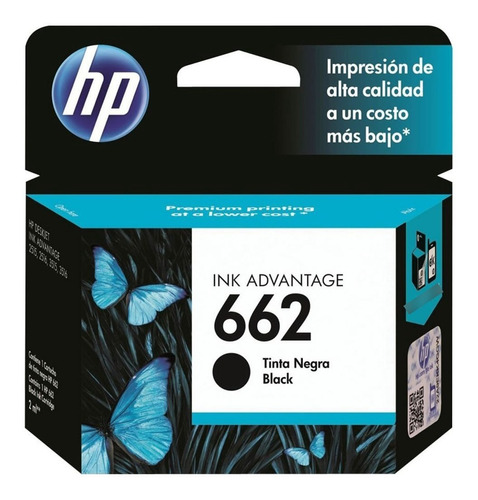 Cartucho Hp 662 Negro