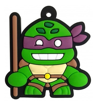 Imagem 1 de 2 de Chaveiro Tartarugas Ninjas Donatello