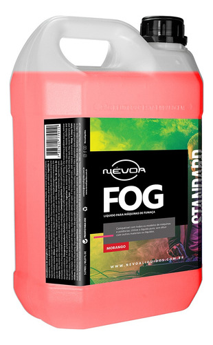Líquido Para Maquina Fumaça 5 Lts 2 Tutti-frutti + 2 Morango