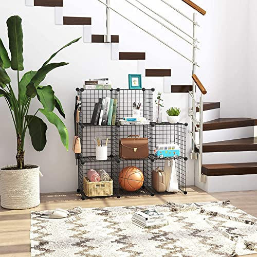 Organizador De Cubos De Alambre Estante Modular De 8 Cubos I
