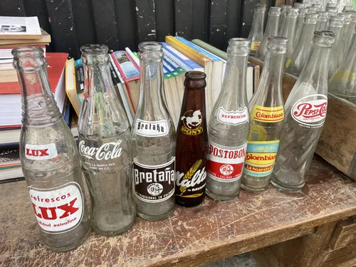 Botella Antigua Gaseosa Pepsi Lux Colombiana Coca Cola (Usado)