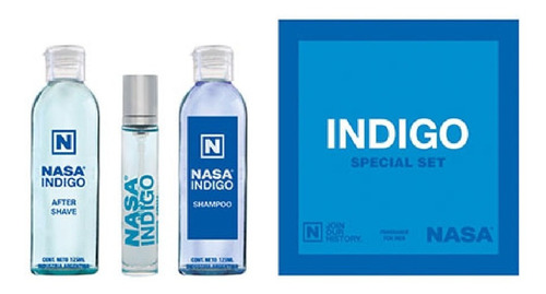 Perfume Nasa Hombre Indigo Special Set Volumen De La Unidad 18 Ml
